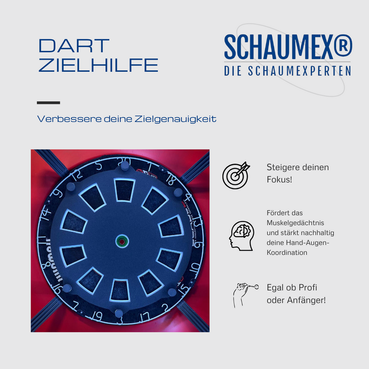 Target Foam "Big Single Felder" Zieltrainer Dart Training Abdeckung Schaumstoff Präzisionstraining Pad