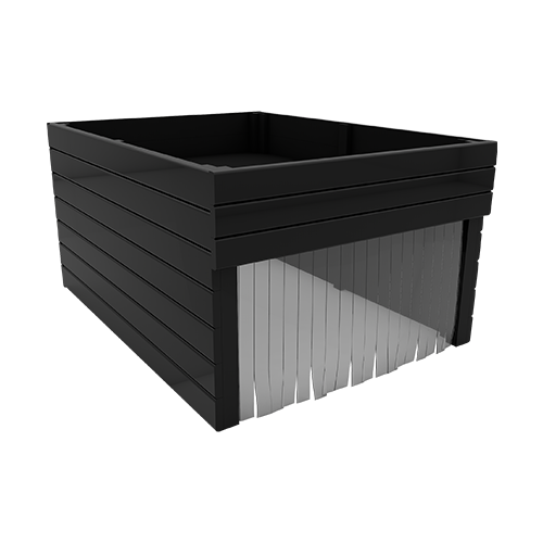 Mähroboter Garage 2in1 mit Fläche für Blumen / Gemüse