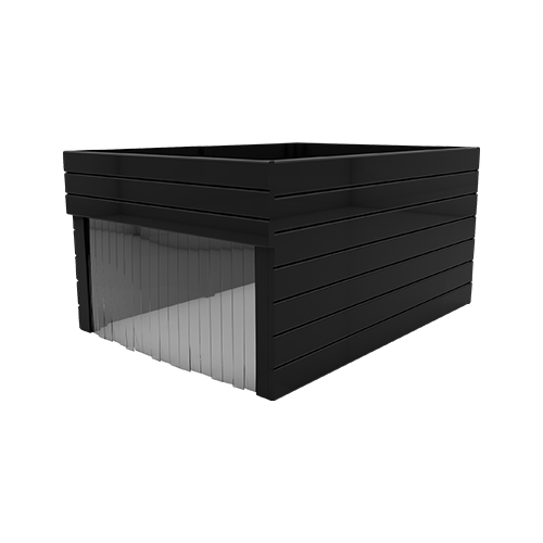 Mähroboter Garage 2in1 mit Fläche für Blumen / Gemüse