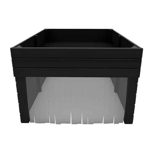 Mähroboter Garage 2in1 mit Fläche für Blumen / Gemüse