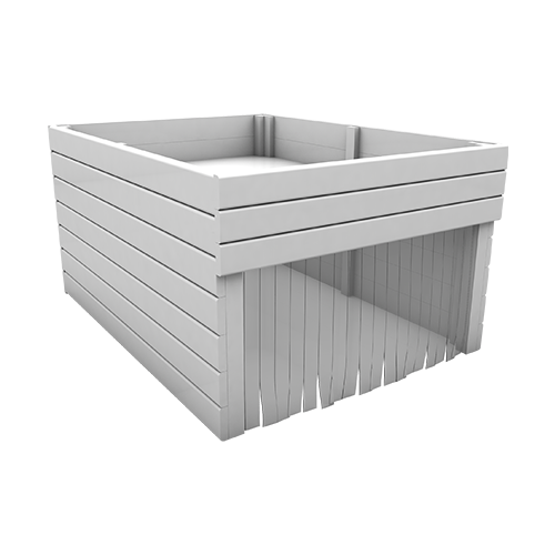 Mähroboter Garage 2in1 mit Fläche für Blumen / Gemüse