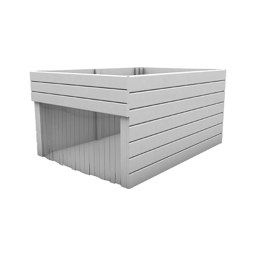 Mähroboter Garage 2in1 mit Fläche für Blumen / Gemüse