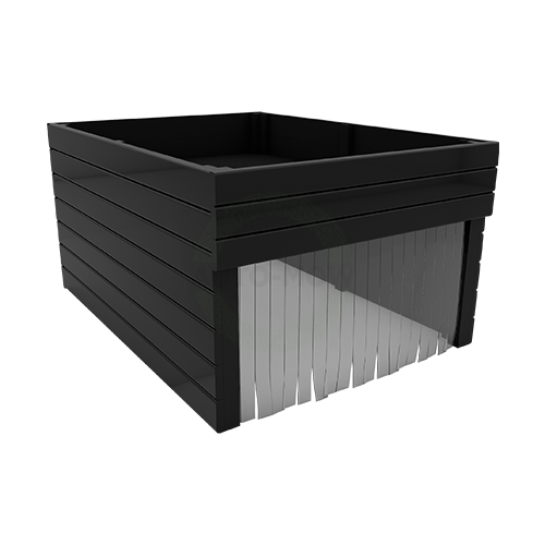 Mähroboter Garage 2in1 mit Fläche für Blumen / Gemüse