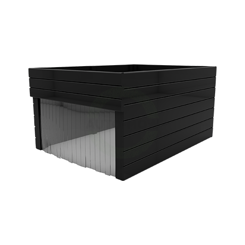 Mähroboter Garage 2in1 mit Fläche für Blumen / Gemüse