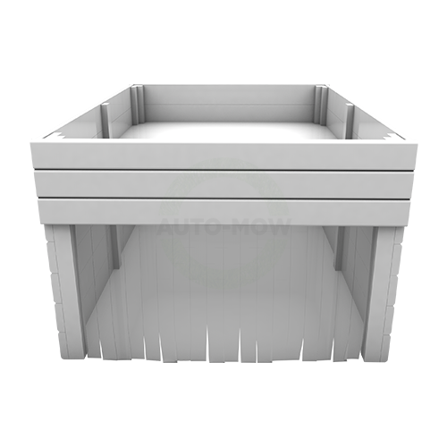 Mähroboter Garage 2in1 mit Fläche für Blumen / Gemüse