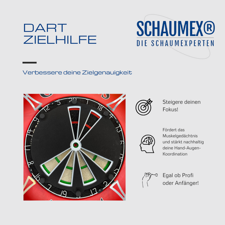3er Set Target Foam Zieltrainer Dart Training Abdeckung Schaumstoff Präzisionstraining Pad