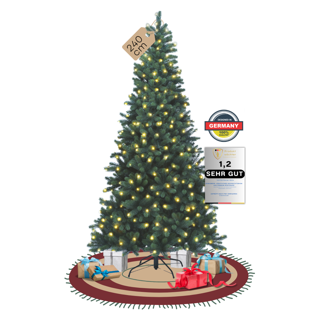 SCHAUMEX Künstlicher Weihnachtsbaum | mit LED´s | PE-BM240