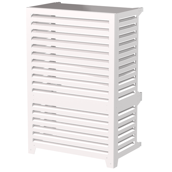 Extra Große Abdeckung "Big Blade" für Wärmepumpen und Klimaanlagen - Bodeninstallation, neben der Wand