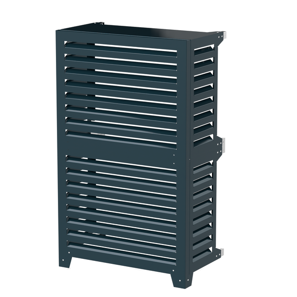 Extra Große Abdeckung "Big Blade" für Wärmepumpen und Klimaanlagen - Bodeninstallation, neben der Wand