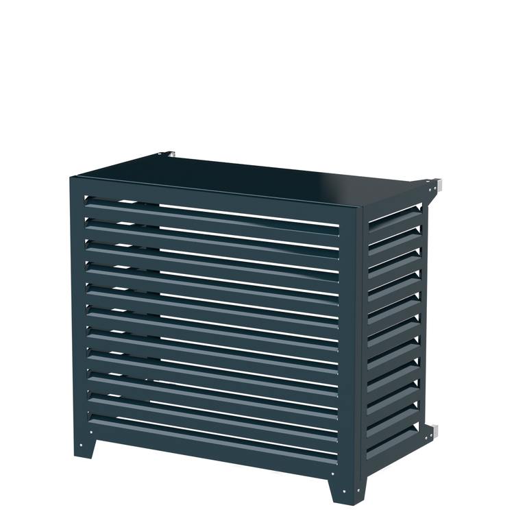 Extra Große Abdeckung "Big Blade" für Wärmepumpen und Klimaanlagen - Bodeninstallation, neben der Wand