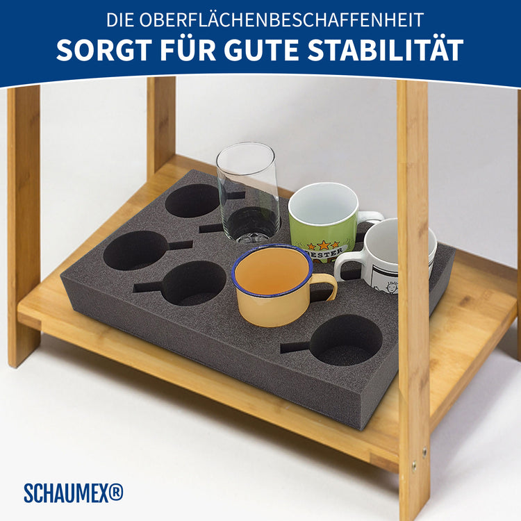 SCHAUMEX® Camping Set - Tellerhalter / Besteckhalter und Tassenhalter XL