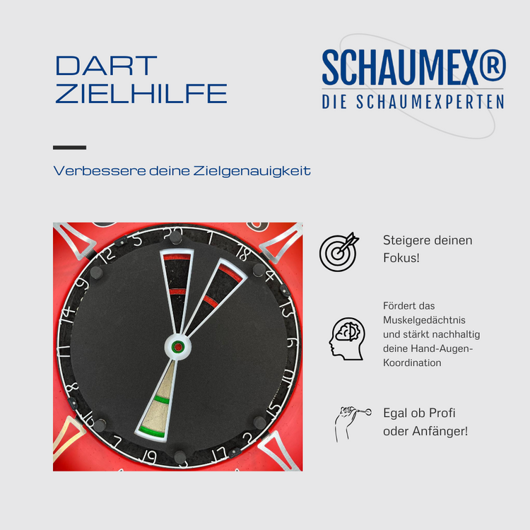 Target Foam "Segmente 20, 19, 18" Zieltrainer Dart Training Abdeckung Schaumstoff Präzisionstraining Pad