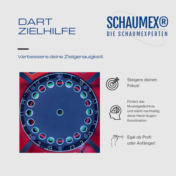 Target Foam "Double Training rund" Zieltrainer Dart Training Abdeckung Schaumstoff Präzisionstraining Pad