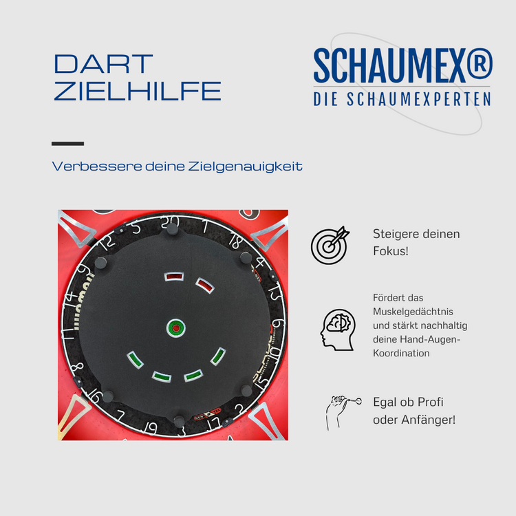 Target Foam "6 x Tripple Felder Rund + Bull" Zieltrainer Dart Training Abdeckung Schaumstoff Präzisionstraining Pad