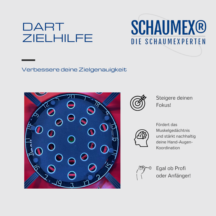 Target Foam "Double / Tripple Rund" Zieltrainer Dart Training Abdeckung Schaumstoff Präzisionstraining Pad