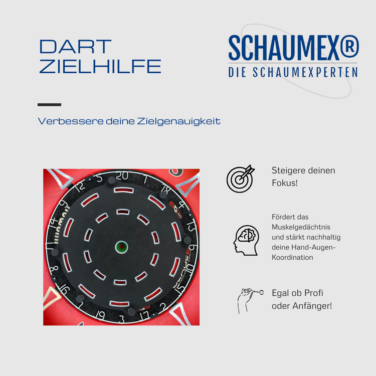 Target Foam "Double / Tripple Rechteck" Zieltrainer Dart Training Abdeckung Schaumstoff Präzisionstraining Pad