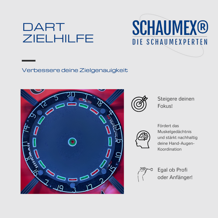 Target Foam "Alle Double Rechteck" Zieltrainer Dart Training Abdeckung Schaumstoff Präzisionstraining Pad