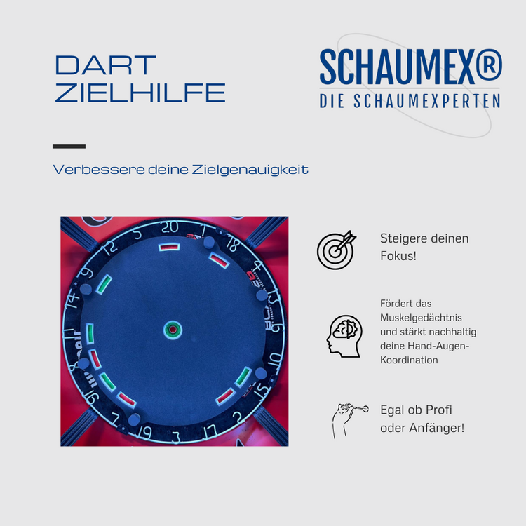 Target Foam "Auswahl Double Bull Rechteck" Zieltrainer Dart Training Abdeckung Schaumstoff Präzisionstraining Pad