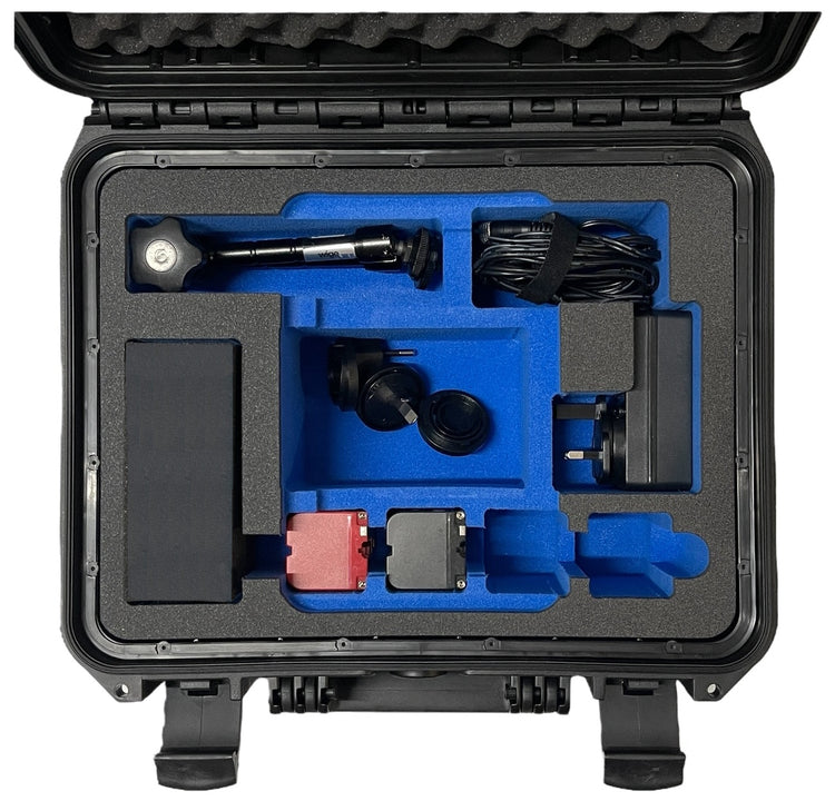 MC-CASES Robuster Transportkoffer für Atomos Shinobi 7 Monitor, Platz für Zubehör