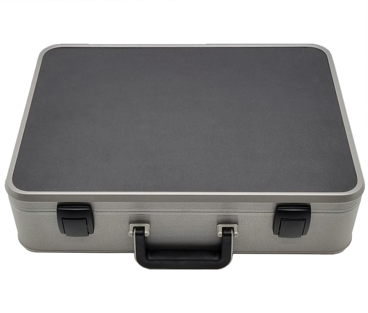 MC-CASES® Uhrenkoffer Transportkoffer für bis zu 14 Uhren - Luxury Line - Aluminium Koffer - Handgemacht
