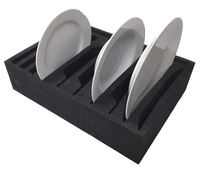 SCHAUMEX Tellerhalter und Besteckhalter Wohnmobil Wohnwagen Boot mit Platz für 12 Teller - top