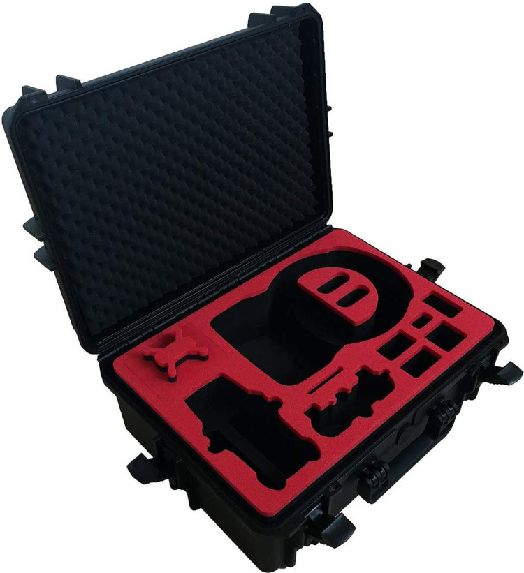 Transportkoffer für DJI Goggles / RE Edition (zusammengesetzt) und DJI Mavic Pro / Platinum mit Platz für 4 Akkus und Zubehör von MC-CASES - Outdoor Koffer - IP67 Wasserdicht!