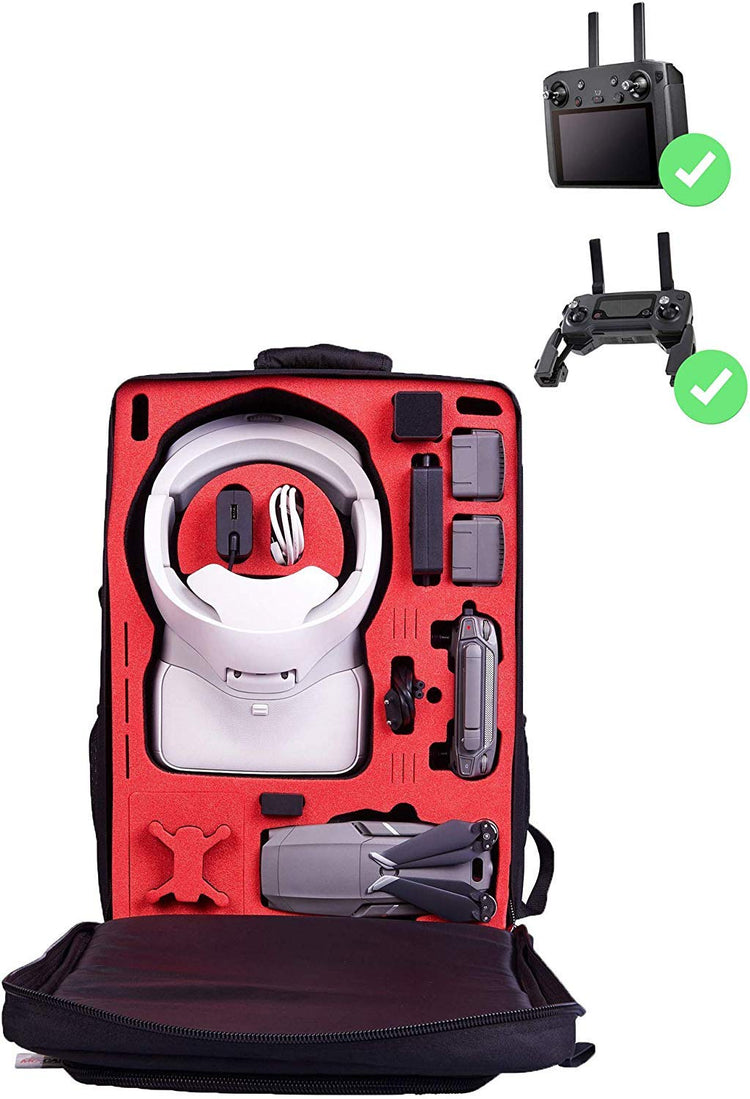 MC-CASES® Transport Rucksack für DJI Mavic 2 & DJI Goggles und DJI Standard und auch Smart Controller