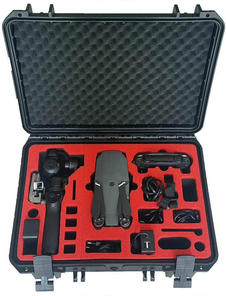 Profi Transportkoffer passend für DJI Mavic Pro und DJI Osmo + mit Platz für viele Akkus und Zubehör - von MC-CASES - Wasserdicht - 5 Jahre Garantie auf Koffer