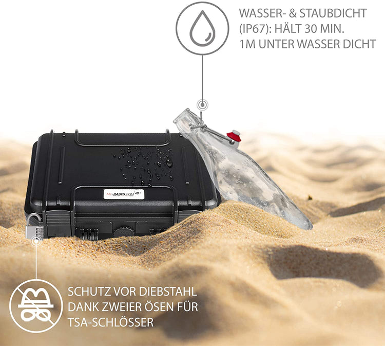 MC-CASES® Koffer für DJI Mini 2 und Zubehör - Explorer Edition für die Fly More Combo -