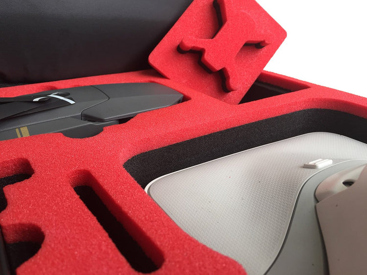 MC-CASES ® Professioneller Rucksack passend für DJI Mavic Pro mit Platz für Akkus und viel Zubehör (DJI Goggles auch RE und Mavic Pro Kombo Rucksack Schwarz)