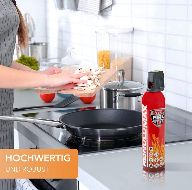 SCHAUMEX Premium Feuerlöschspray - Feuerlöscher - 750ml – Stopfire – Autofeuerlöscher