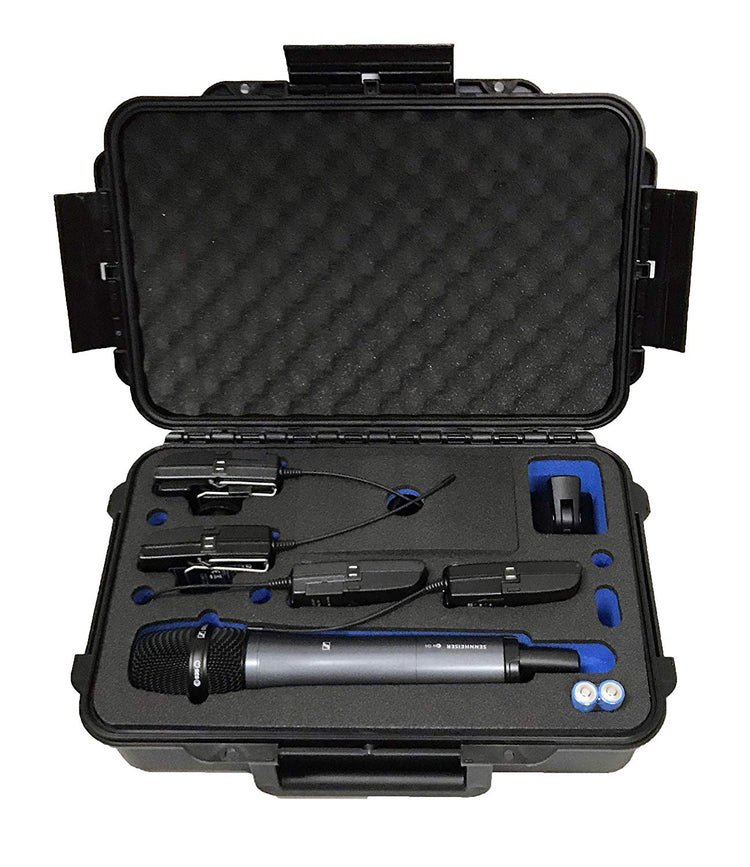 MC-CASES ® Koffer für Sennheiser Evolution Wireless G4 Serie – Sennheiser EW G4 - Viel Platz für Zubehör z.B. 4X Taschensender -
