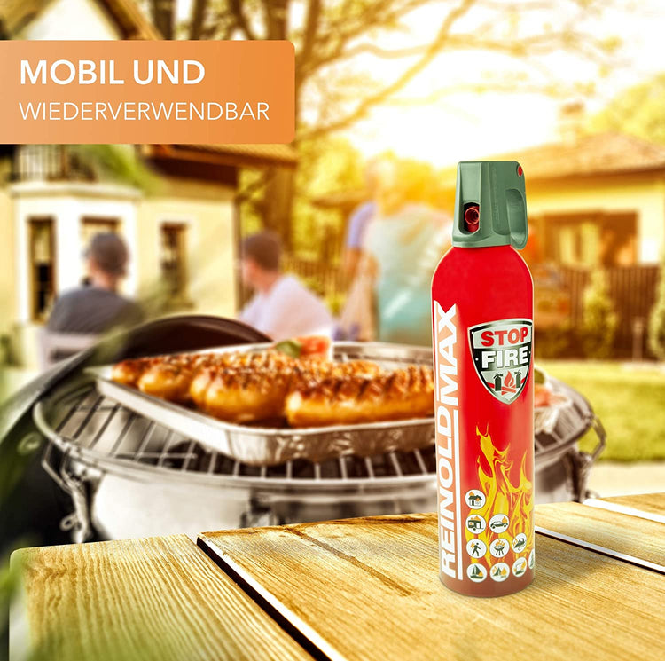 SCHAUMEX Premium Feuerlöschspray - Feuerlöscher - 750ml – Stopfire – Autofeuerlöscher