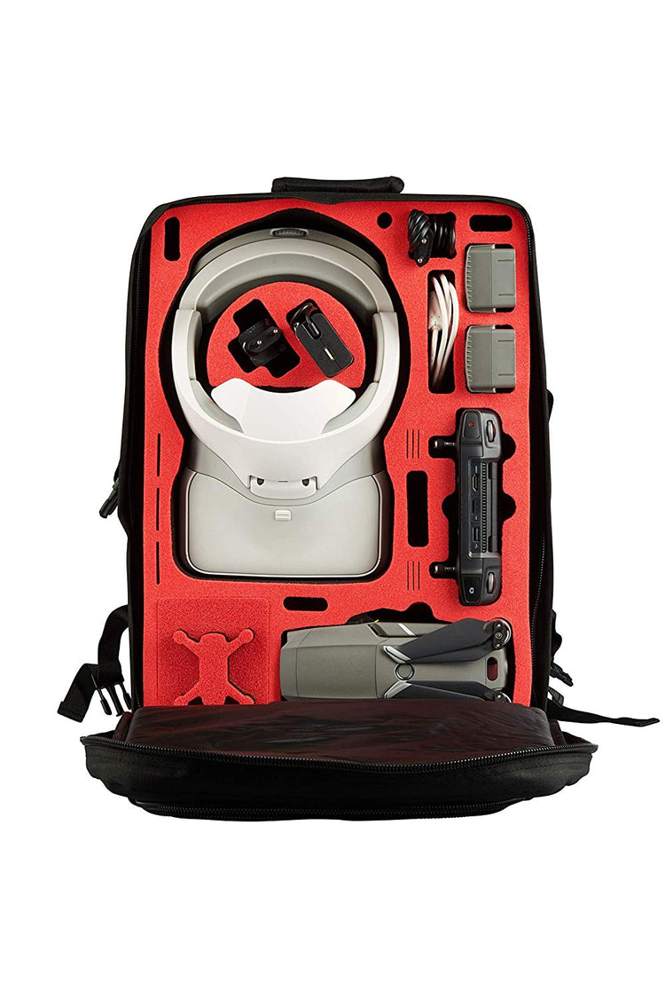 MC-CASES® Transport Rucksack für DJI Mavic 2 & DJI Goggles & Smart Remote Controller