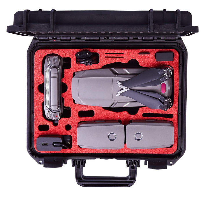 MC-CASES® Koffer für DJI Mavic 2 Pro/Zoom mit DJI Standard Fernbedienung - Kompakt Edition - Unterwasserdicht -