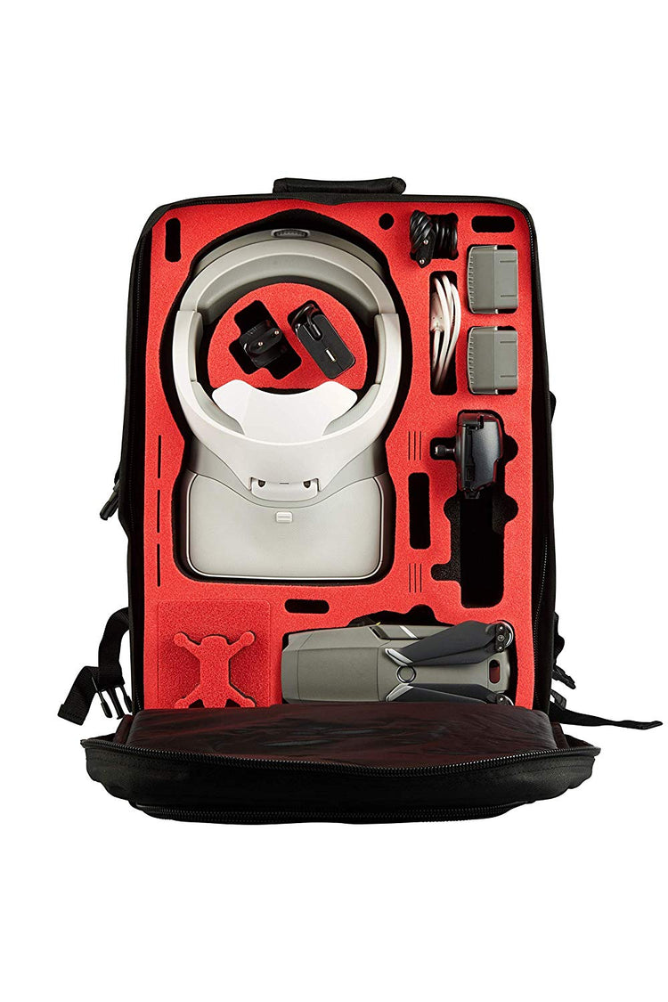 MC-CASES® Transport Rucksack für DJI Mavic 2 & DJI Goggles & Smart Remote Controller