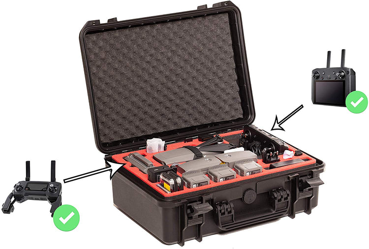 MC-CASES® Koffer für DJI Mavic 2 Pro & Zoom - EXPLORER EDITION - mit viel Platz für Zubehör (Smart Controller + Standard Controller)