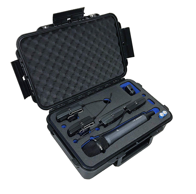 MC-CASES ® Koffer für Sennheiser Evolution Wireless G4 Serie – Sennheiser EW G4 - Viel Platz für Zubehör z.B. 4X Taschensender -