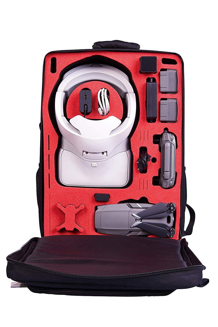 MC-CASES® Transport Rucksack für DJI Mavic 2 & DJI Goggles und DJI Standard und auch Smart Controller