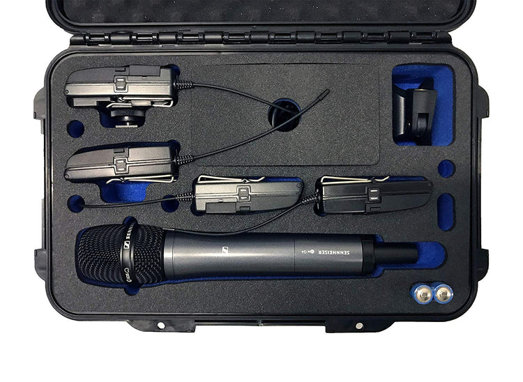 MC-CASES ® Koffer für Sennheiser Evolution Wireless G4 Serie – Sennheiser EW G4 - Viel Platz für Zubehör z.B. 4X Taschensender -