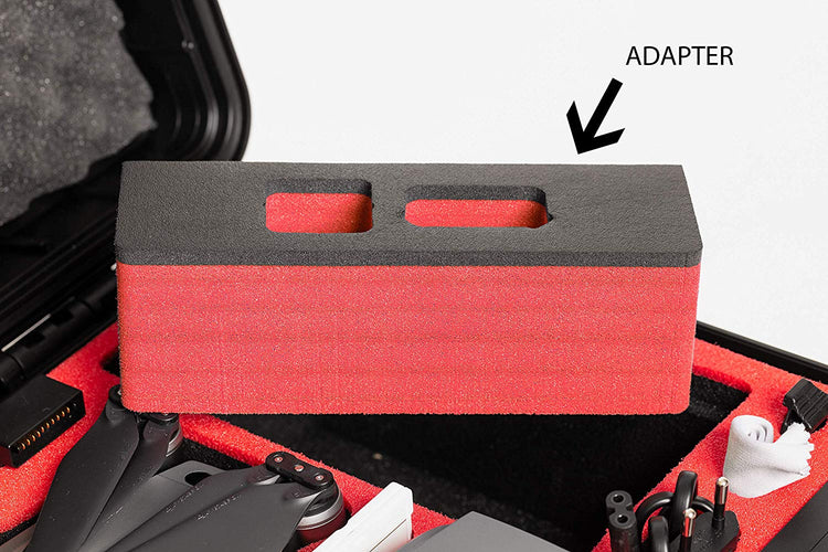 MC-CASES ® Adapter/Einsatz für DJI Smart Controller passend für Mavic 2 Explorer Koffer - Einsatz für Multifunktionsfach