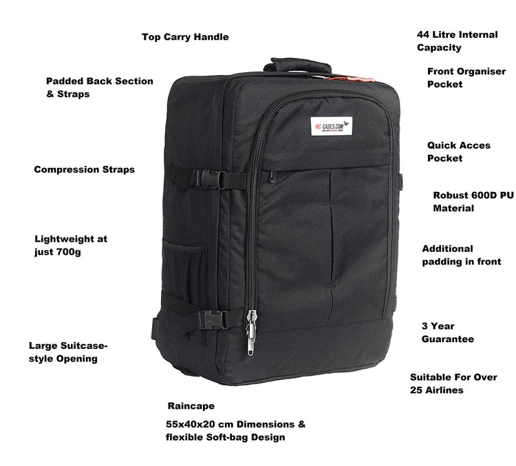 MC-CASES® Transport Rucksack für DJI Mavic 2 & DJI Goggles & Smart Remote Controller