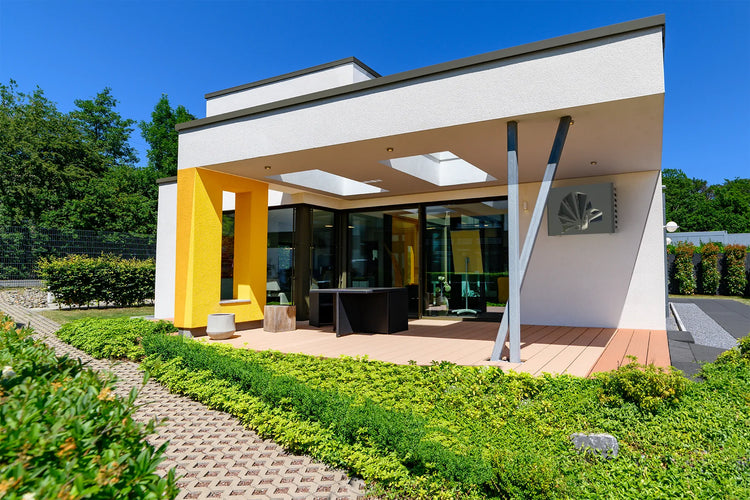 Abdeckung / Schutzhaube für außen Klimaanlage / Klimagerät / Wärmpepumpe / Pool aus hochwertigen Verbundaluminium (Version Bird)