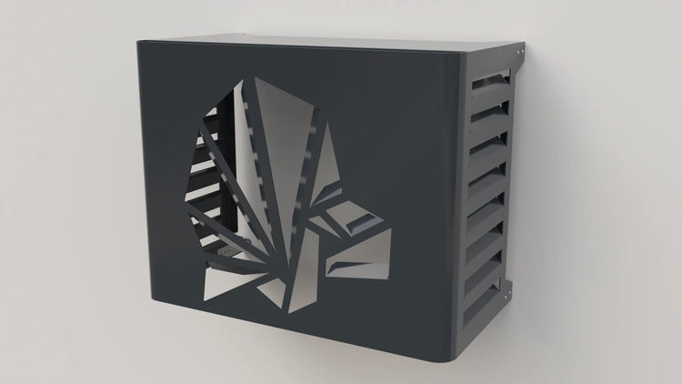 Abdeckung / Schutzhaube für außen Klimaanlage / Klimagerät / Wärmpepumpe / Pool aus hochwertigen Verbundaluminium (Version Bird)