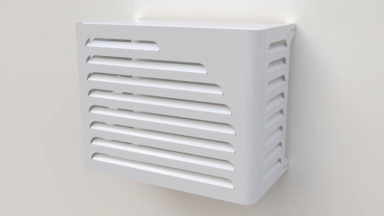 Abdeckung / Schutz für Klimaanlage oder Wärmepumpe Version "Curve"