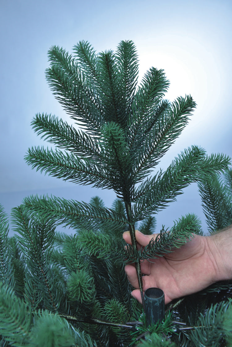 SCHAUMEX Künstlicher Weihnachtsbaum - Höhe: 210cm ohne LED Beleuchtung aus Premium Spritzguss  ( PE-BO210 )