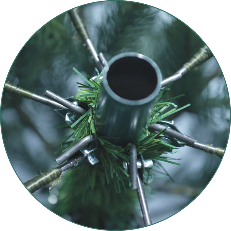 SCHAUMEX Künstlicher Weihnachtsbaum - Höhe: 240cm mit LED Beleuchtung aus Premium Spritzguss ( PE-BM240 )