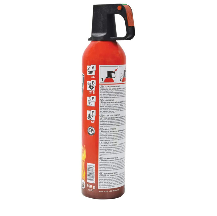 SCHAUMEX Premium Feuerlöschspray - Feuerlöscher - 750ml – Stopfire – Autofeuerlöscher