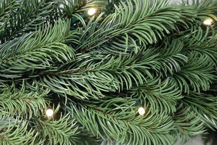 Schaumex PE Spritzguss Girlande 270cm lang mit 45 warmweißen LED - Premium aus Deutscher Entwicklung