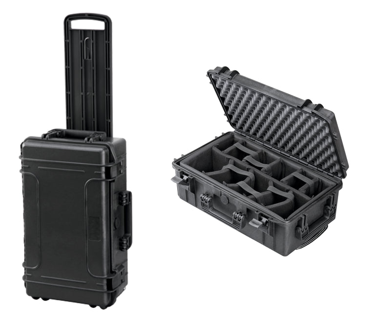 SOCASE 520- Hartschalen Transportkoffer - Außenmaß: 574 x 361 x 225mm (Viele Ausführungen)